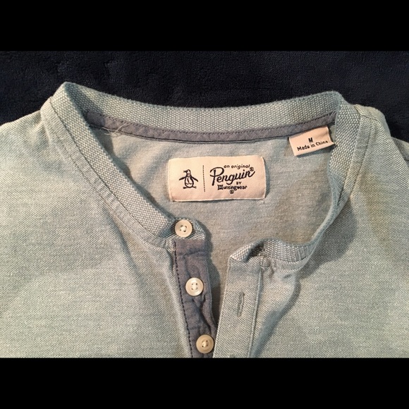 Penguin Henley t-shirt - M - Picture 2 of 2